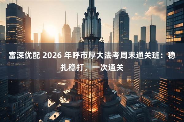 富深优配 2026 年呼市厚大法考周末通关班：稳扎稳打，一次通关