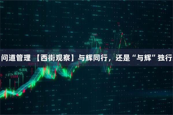 问道管理 【西街观察】与辉同行，还是“与辉”独行