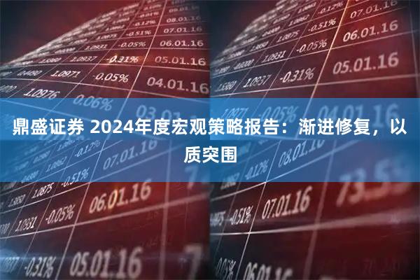 鼎盛证券 2024年度宏观策略报告：渐进修复，以质突围