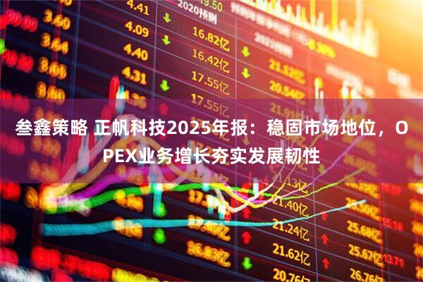 叁鑫策略 正帆科技2025年报:稳固市场地位,OPEX业务增长夯实发展韧性